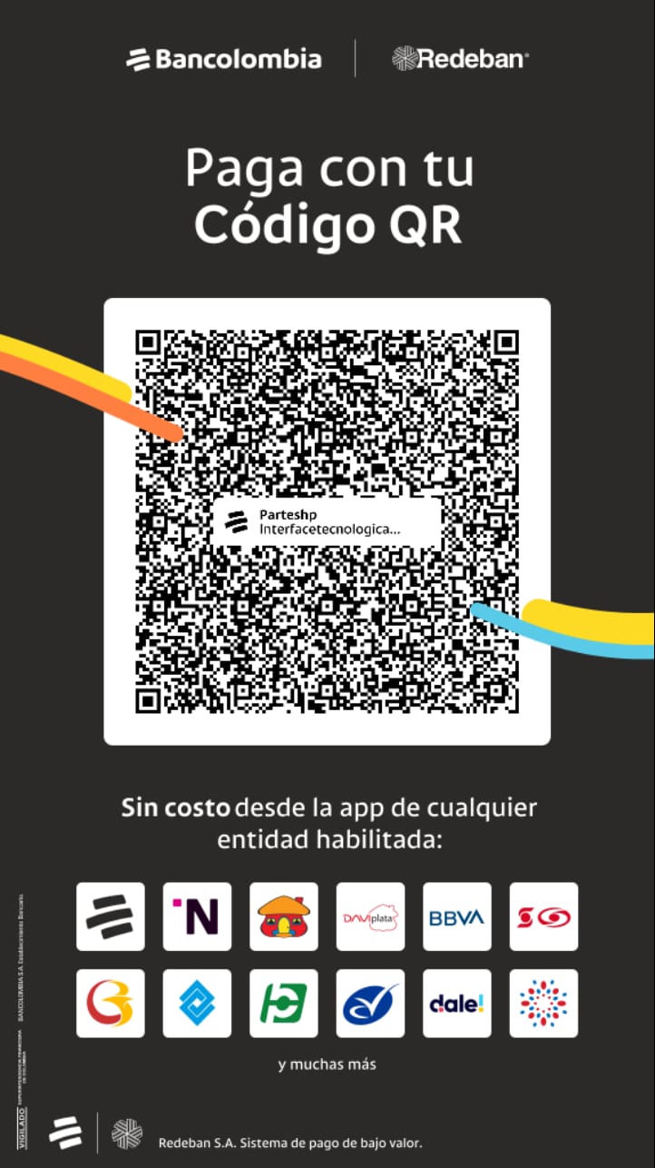 QR de pago Bancolombia/Redeban